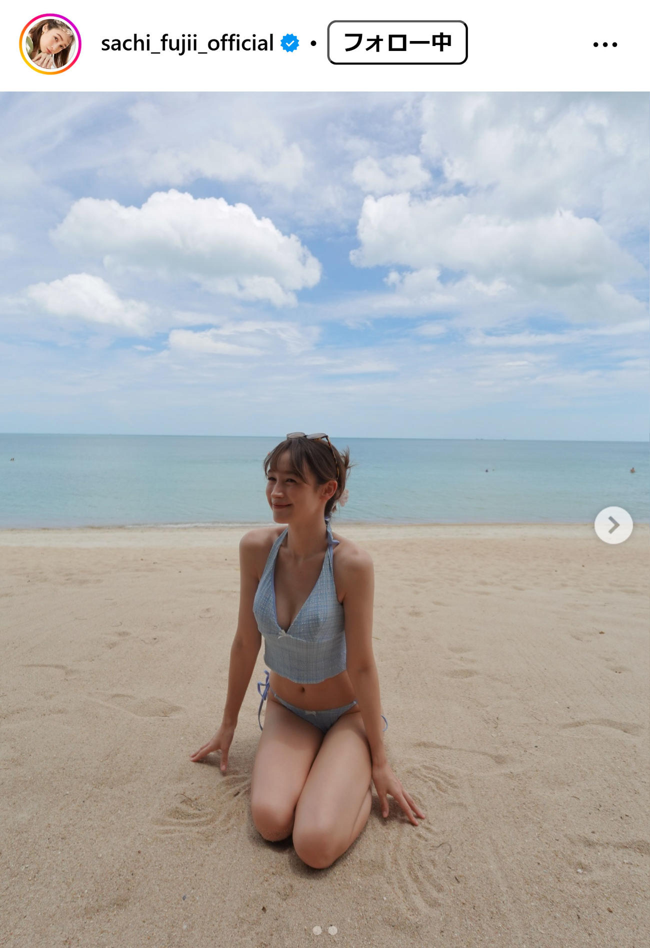 藤井サチのインスタグラムから