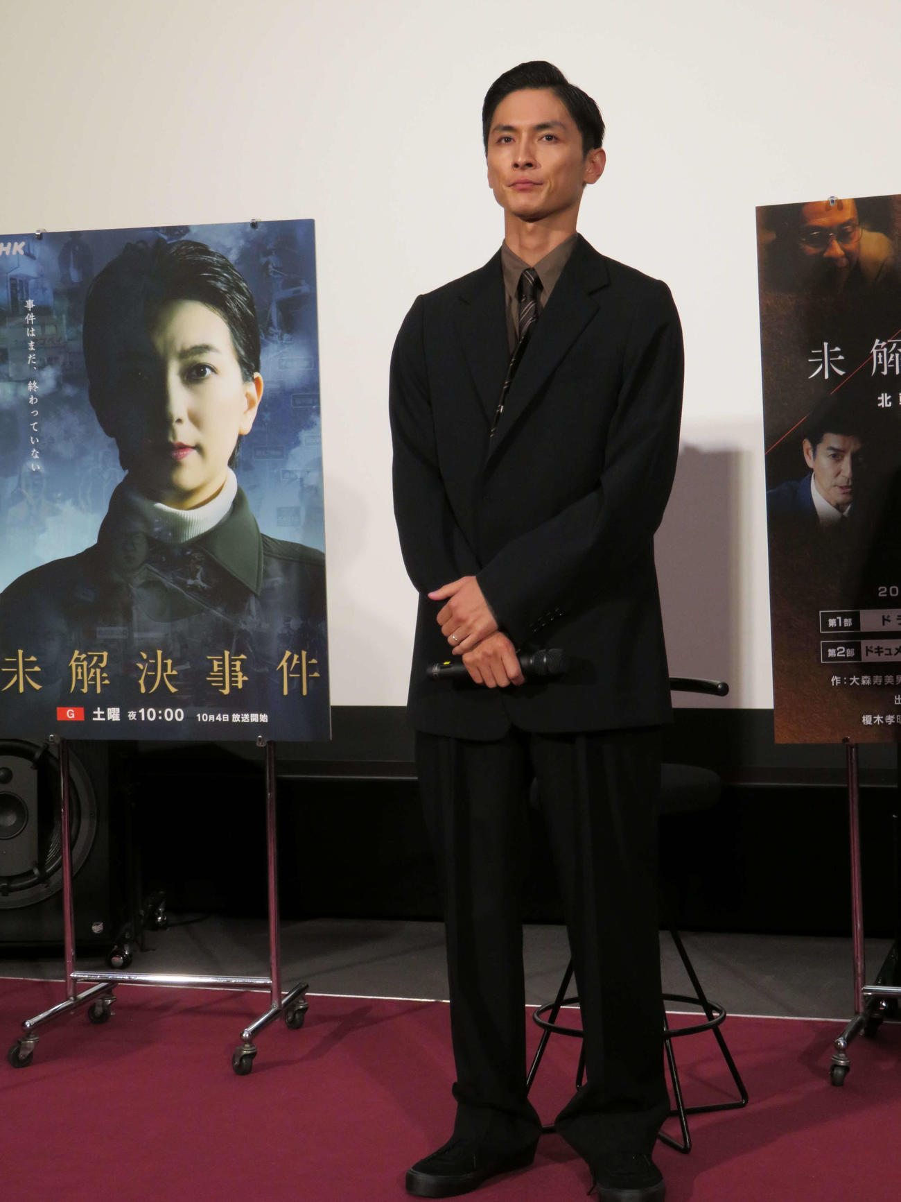 NHK「未解決事件『北朝鮮　拉致事件』」ドラマ試写会に出席した高良健吾（撮影・村上幸将）