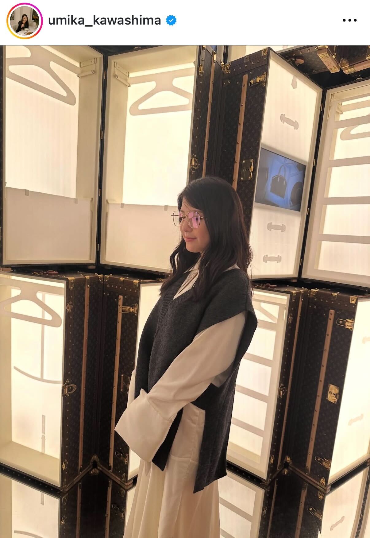 川島海荷のインスタグラムから
