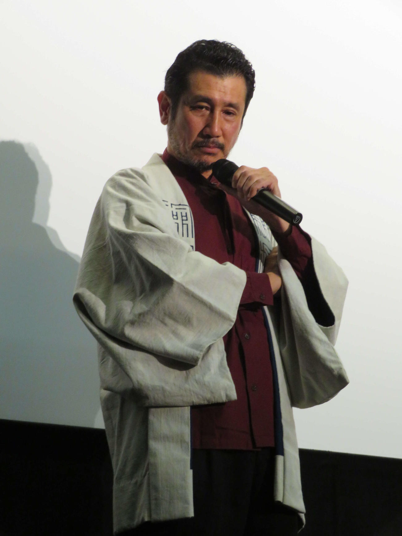 映画「そういうものに、わたしはなりたい。」公開記念舞台あいさつに登壇した渋川清彦（撮影・村上幸将）