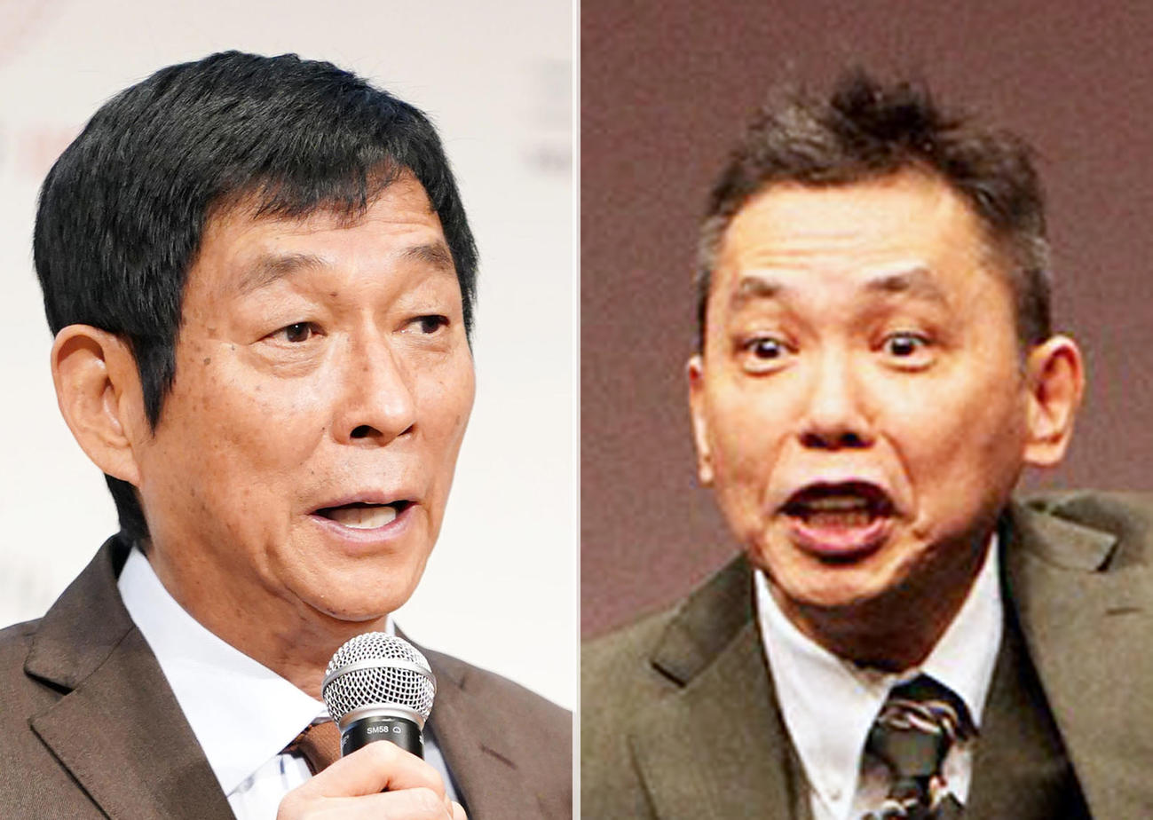 明石家さんま（左）と爆笑問題の太田光