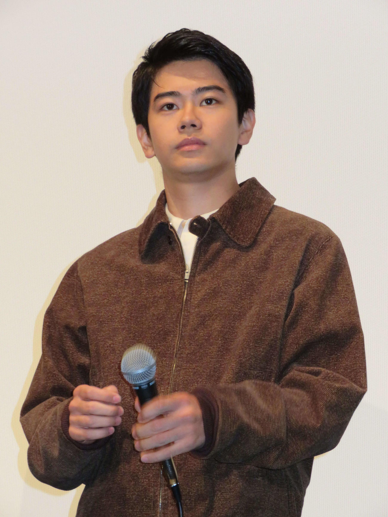 映画「見はらし世代」公開記念舞台あいさつに登壇した黒崎煌代（撮影・村上幸将）