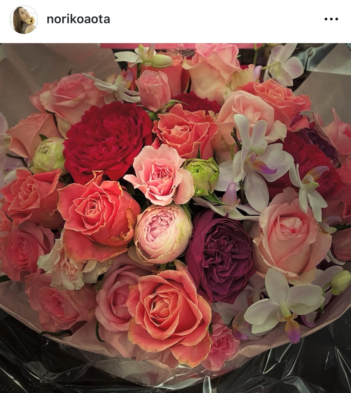 青田典子のインスタグラムから