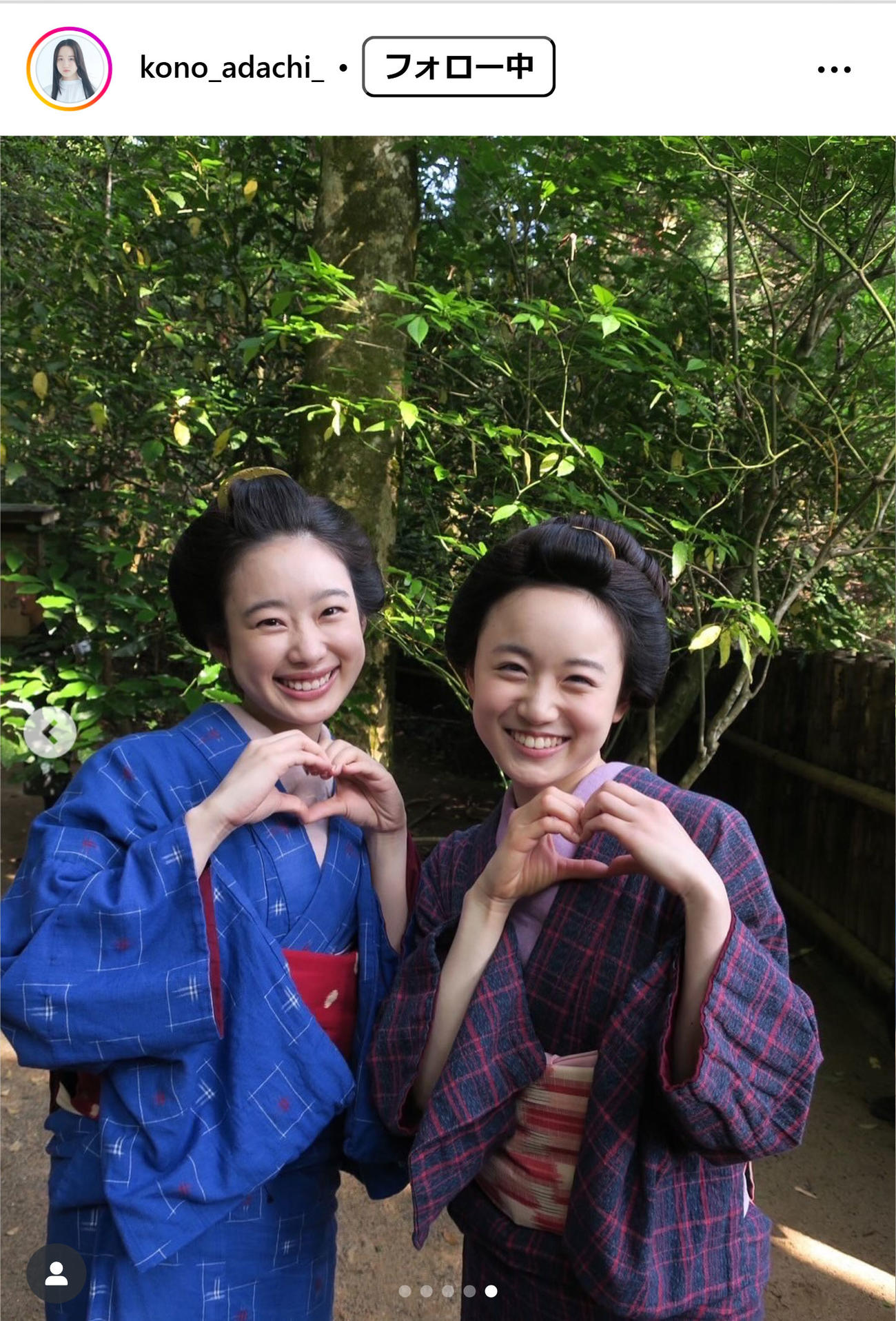 安達木乃のインスタグラムから