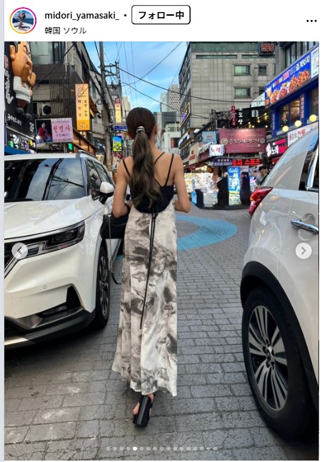 山崎みどりのインスタグラムから