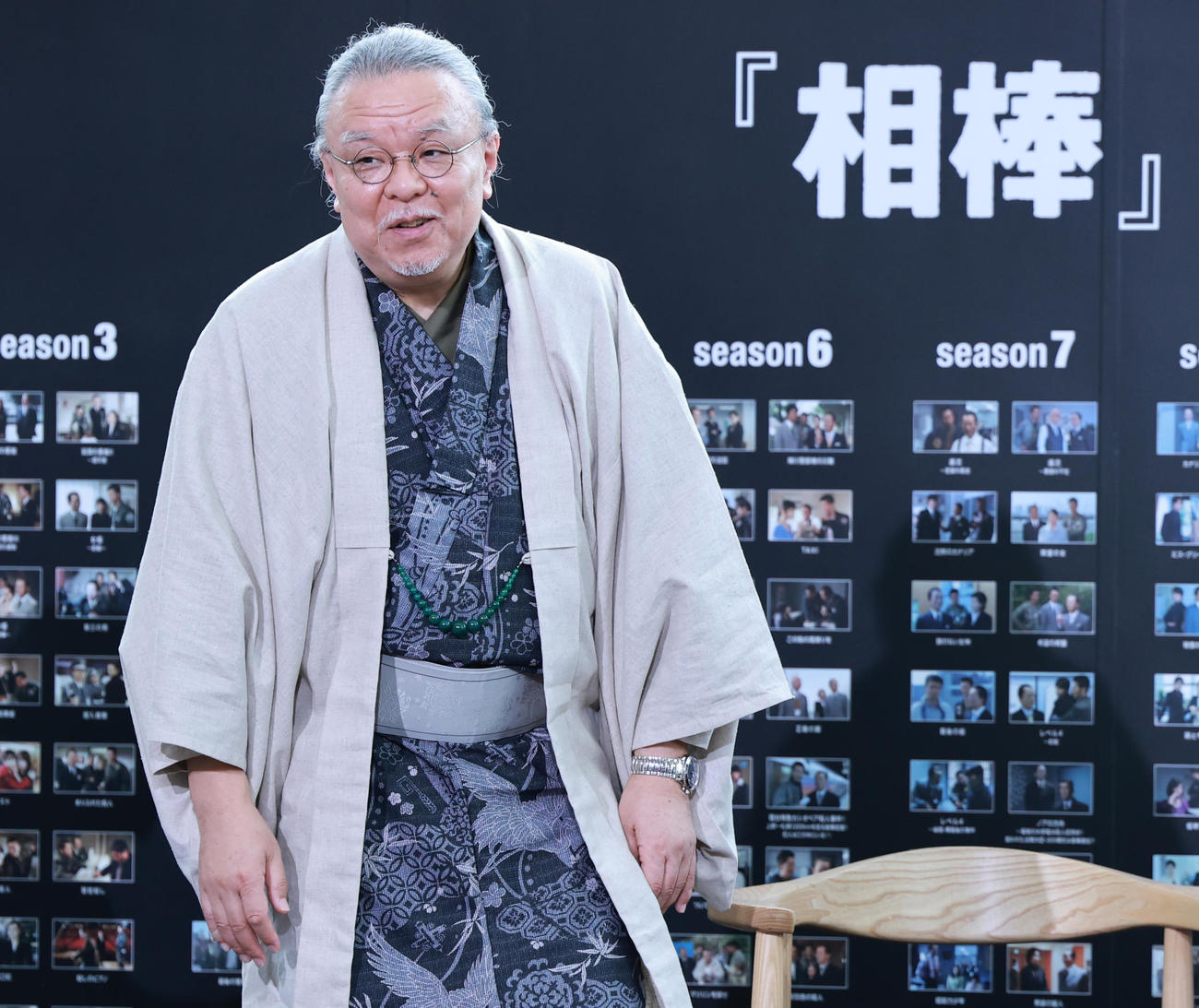 「相棒　season24」ファンミーティングに登場した脚本家の輿水泰弘氏（撮影・野上伸悟）