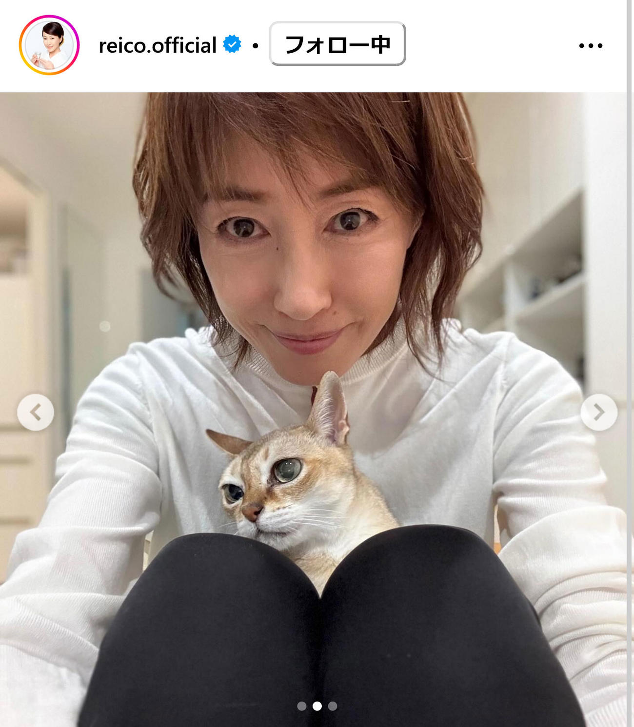 高島礼子のインスタグラムから