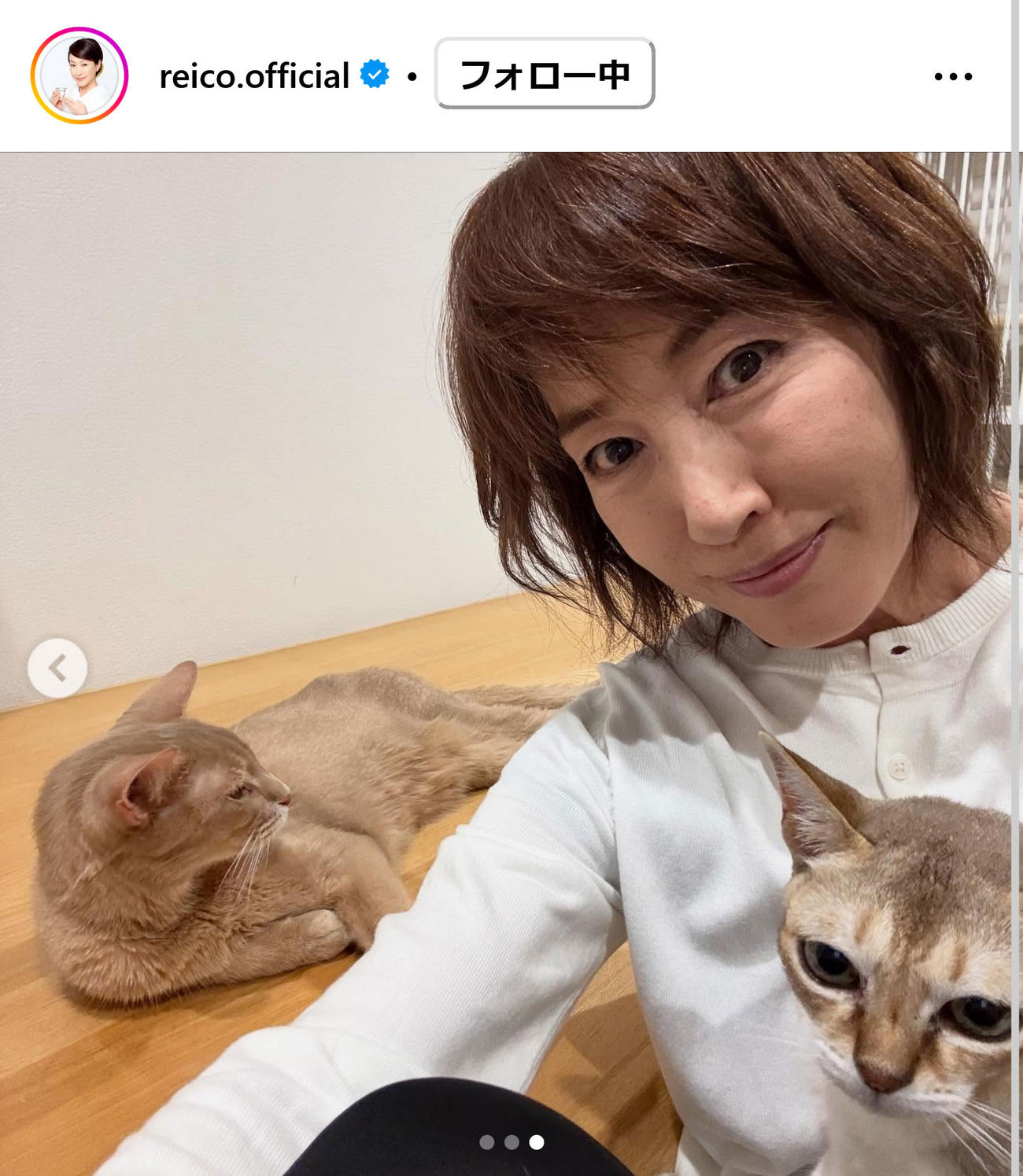 高島礼子のインスタグラムから