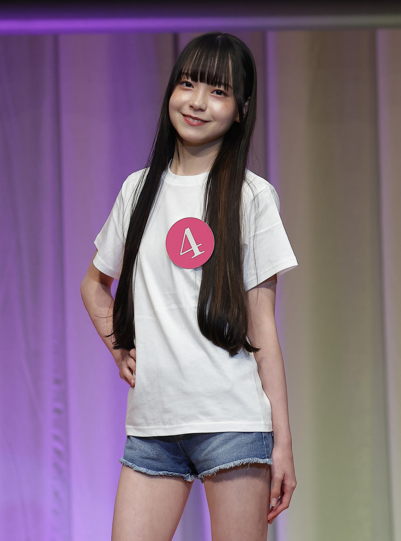 2026 MISS TEEN JAPANに出場した三好千智さん（撮影・中島郁夫）
