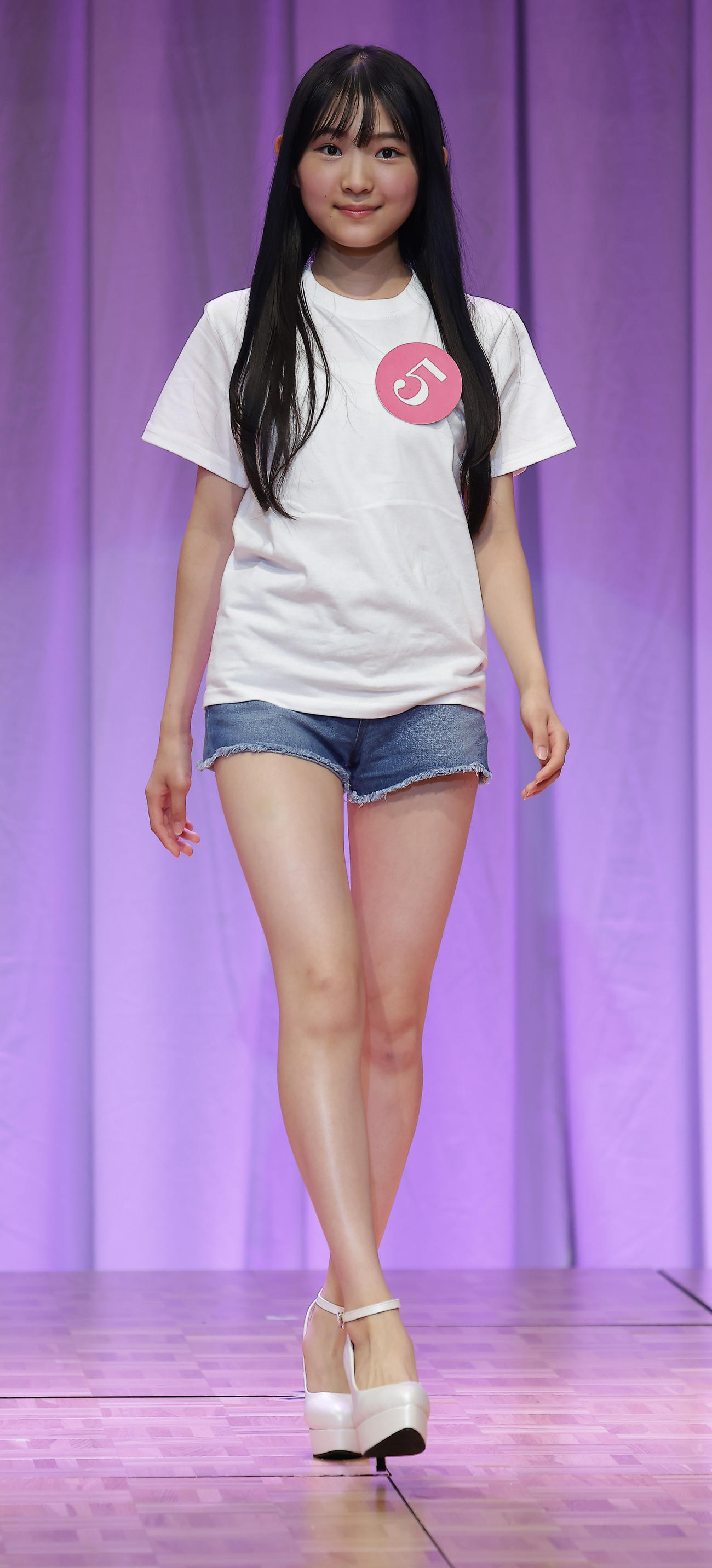2026 MISS TEEN JAPANに出場した西口遙さん（撮影・中島郁夫）