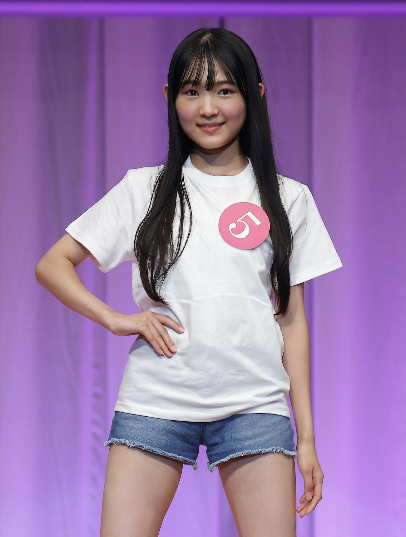 2026 MISS TEEN JAPANに出場した西口遙さん（撮影・中島郁夫）