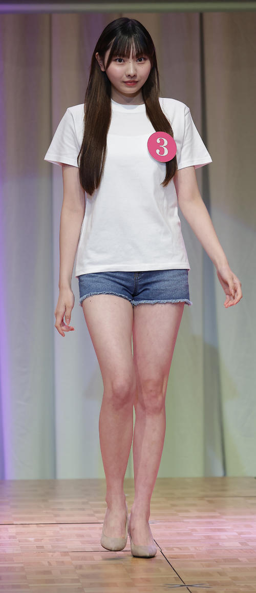 2026 MISS TEEN JAPANに出場した鎌田実優さん（撮影・中島郁夫）