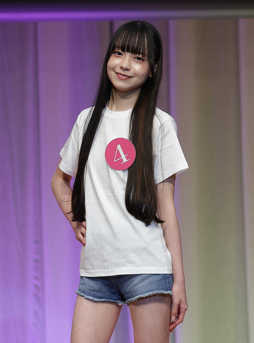 2026 MISS TEEN JAPANに出場した三好千智さん（撮影・中島郁夫）