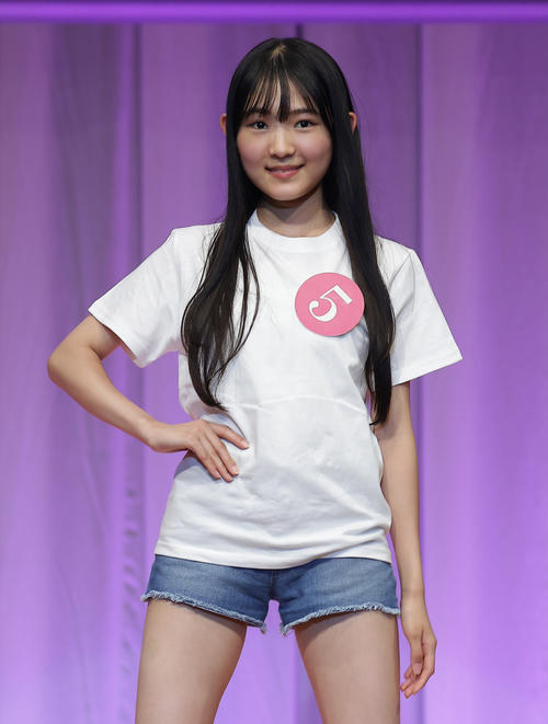 2026 MISS TEEN JAPANに出場した西口遙さん（撮影・中島郁夫）