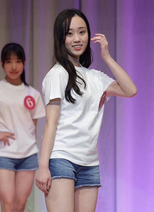 2026 MISS TEEN JAPANに出場した須知笑歩さん（撮影・中島郁夫）