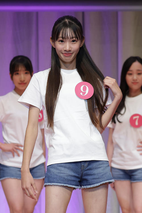 2026 MISS TEEN JAPANに出場した中尾明彩さん（撮影・中島郁夫）