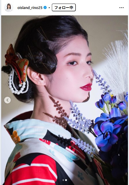 大島璃乃のインスタグラムから