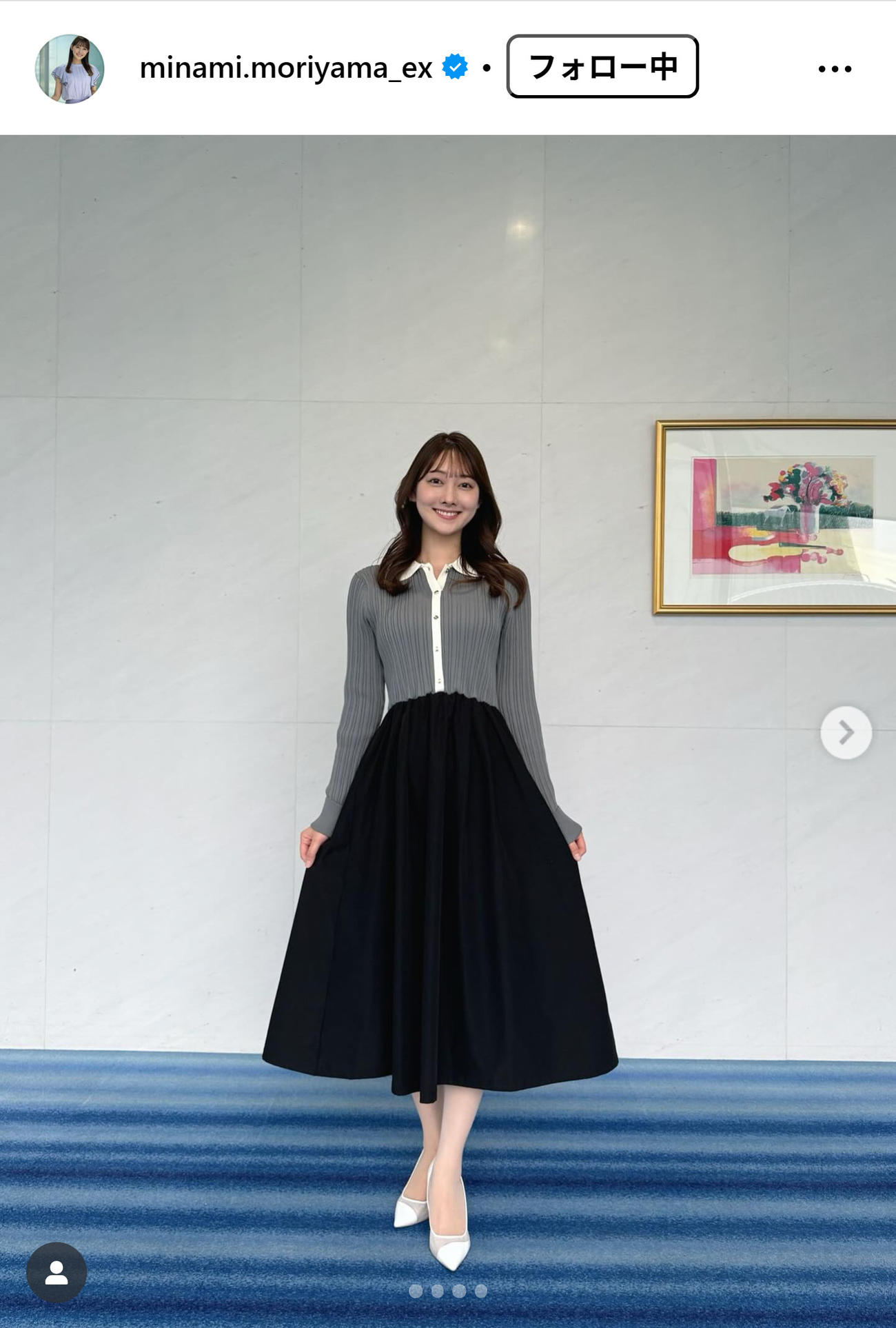 森山みなみアナのインスタグラムから