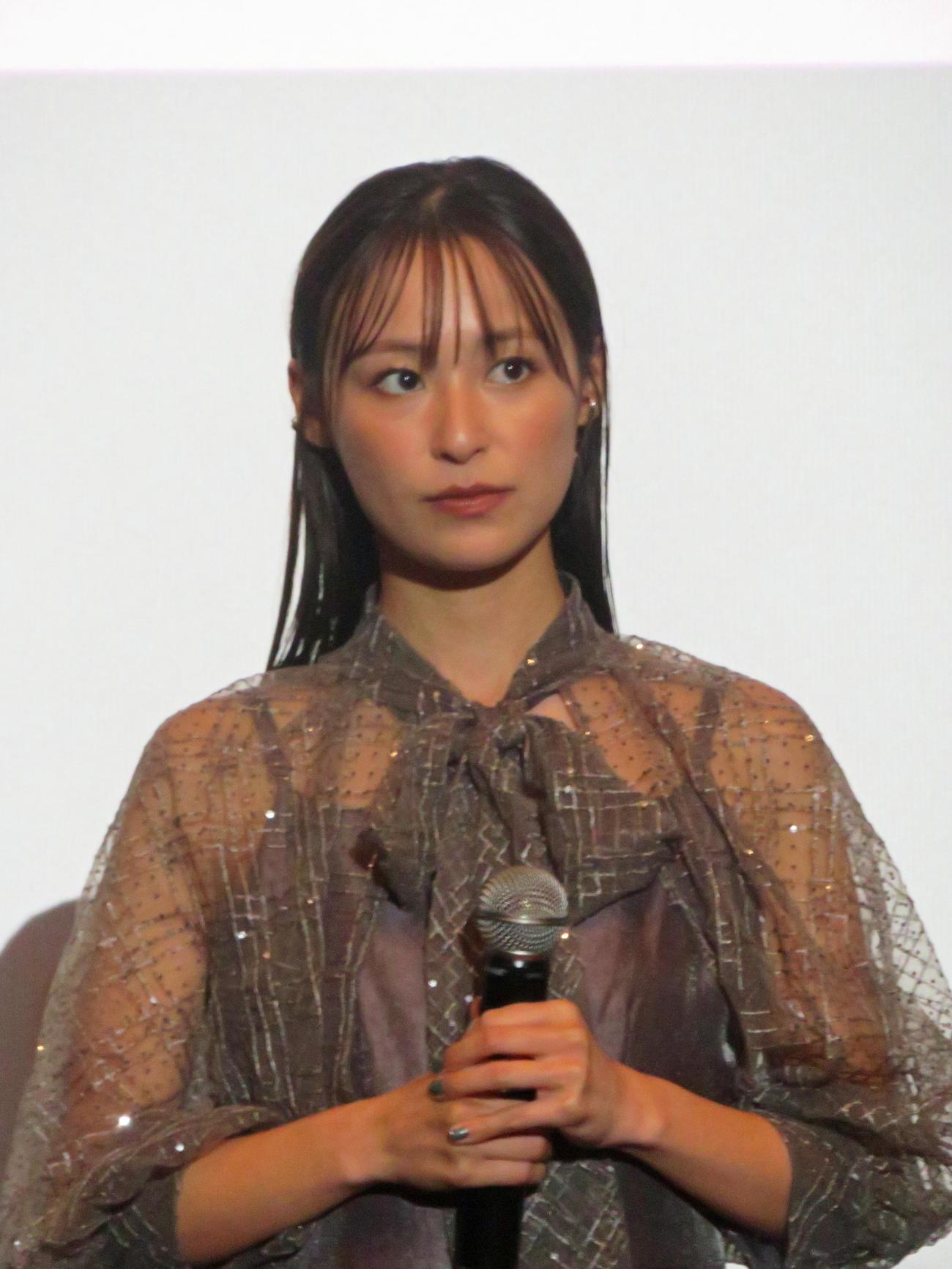 ショートドラマ「最期の、ありがとう。」特別先行試写会＆トークイベントに出席した鈴木美羽（撮影・川田和博）
