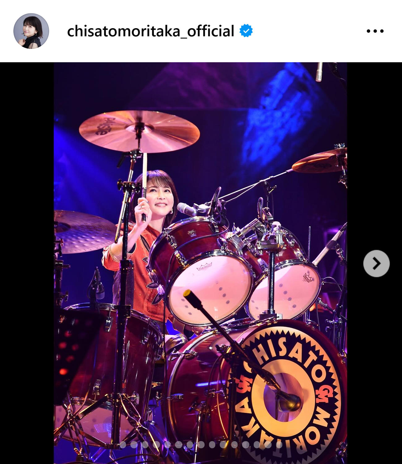 森高千里のインスタグラムから
