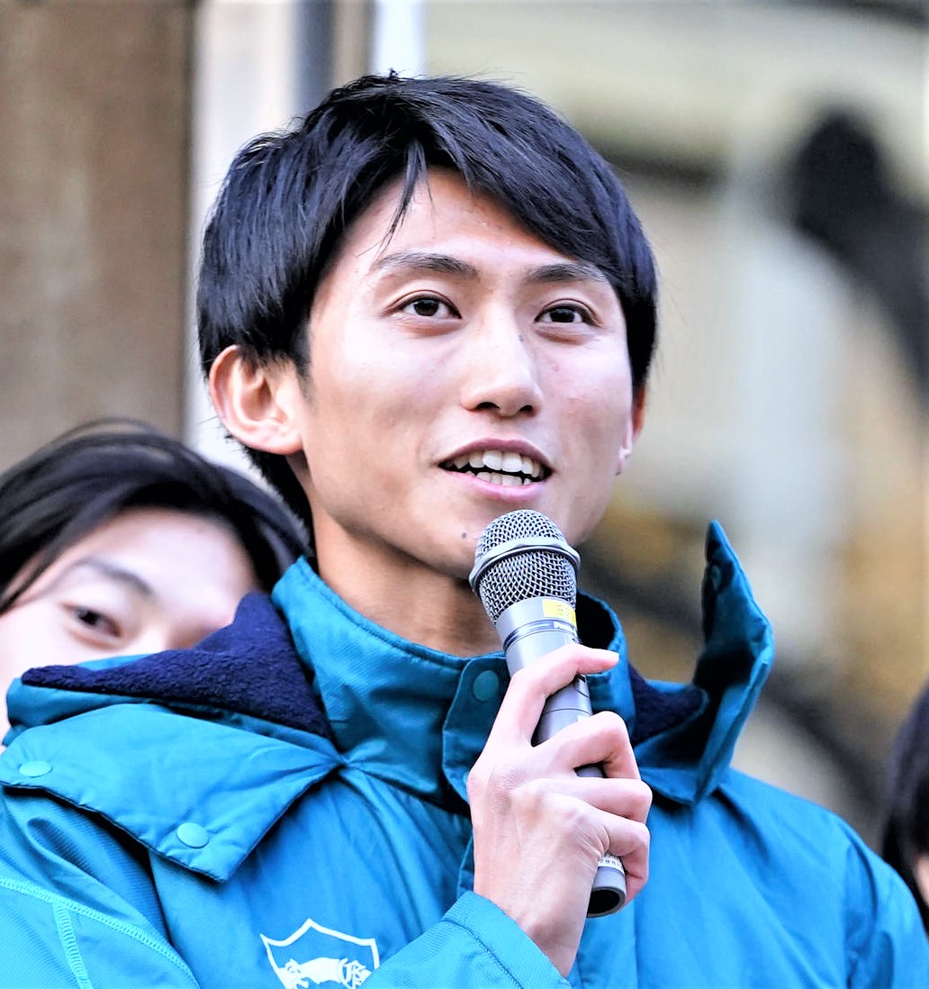 青学大で活躍した田中悠登アナウンサー（2024年12月撮影）