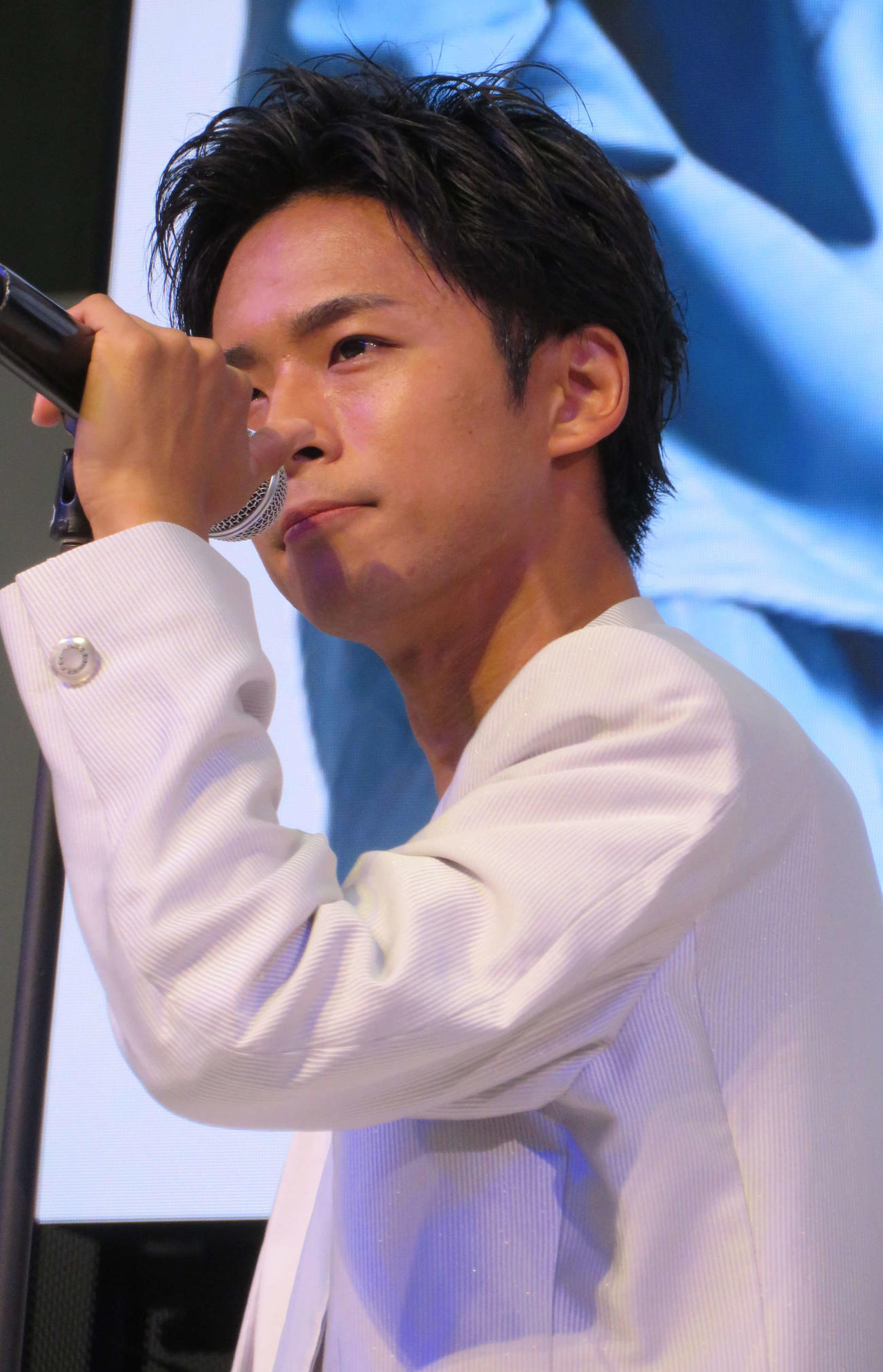 新曲「俺らしく…」追走盤の発売記念イベントを行った東京力車の白上一成