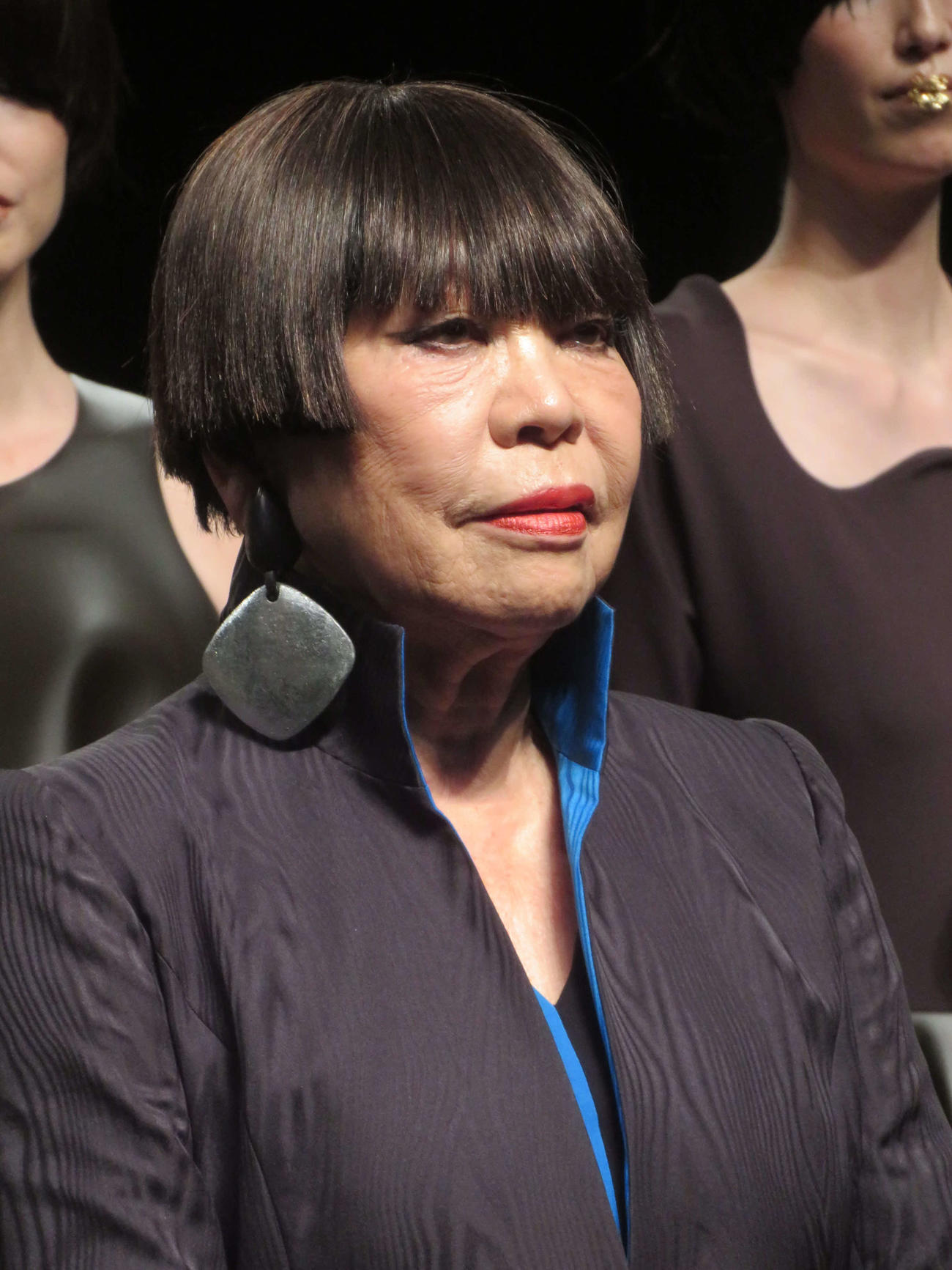 明治「きのこの山」50周年記念ファッションショーに出席したコシノジュンコ氏（撮影・川田和博）