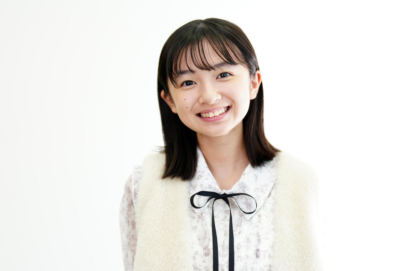 実写映画「秒速5センチメートル」で幼少期の篠原明里役を演じる白山乃愛（撮影・江口和貴）