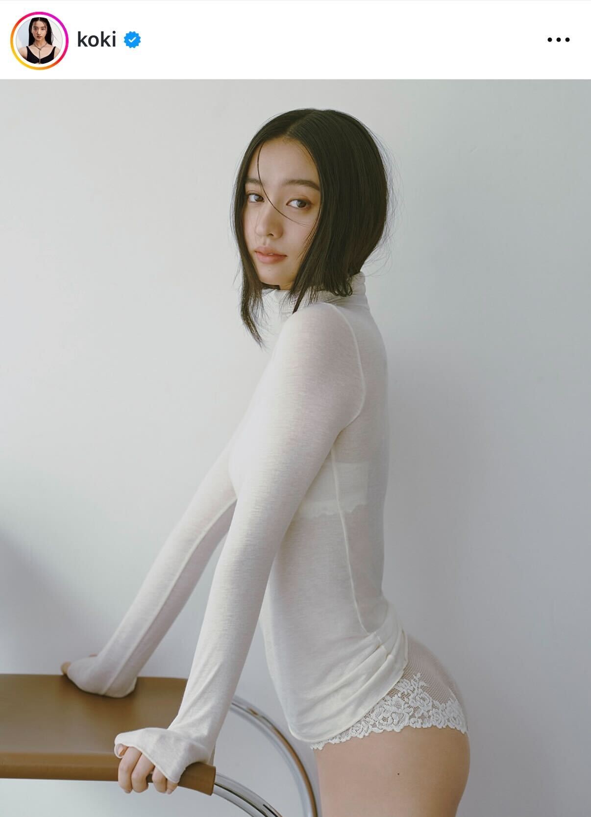 Koki,のインスタグラムから