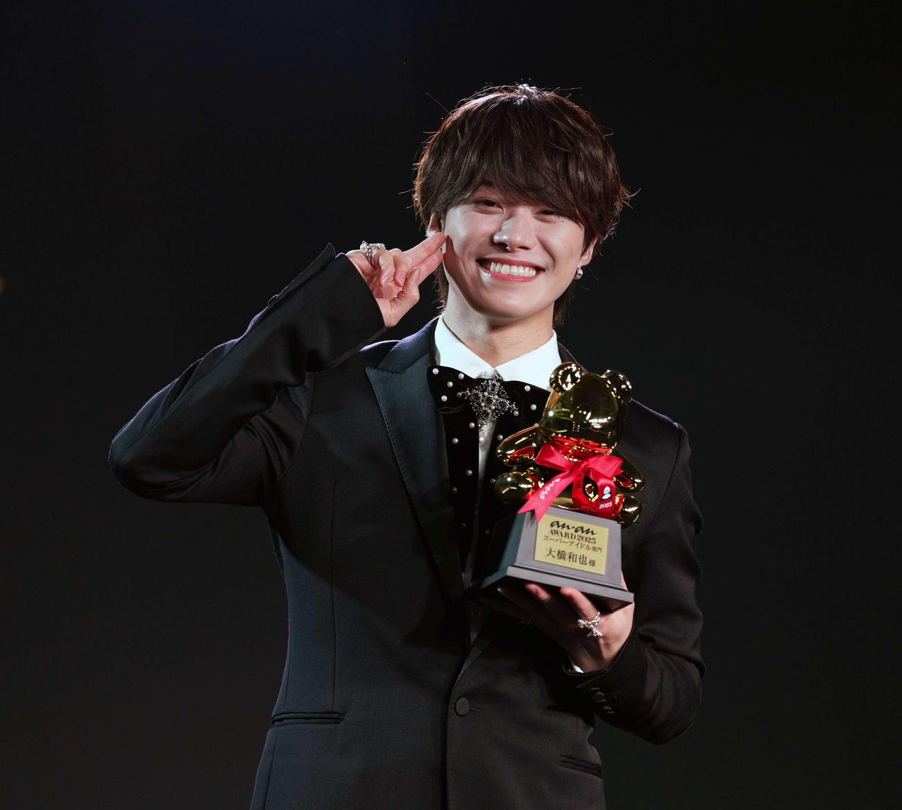 「anan AWARD 2025」スーパーアイドル部門を受賞したなにわ男子の大橋和也（撮影・小島史椰）