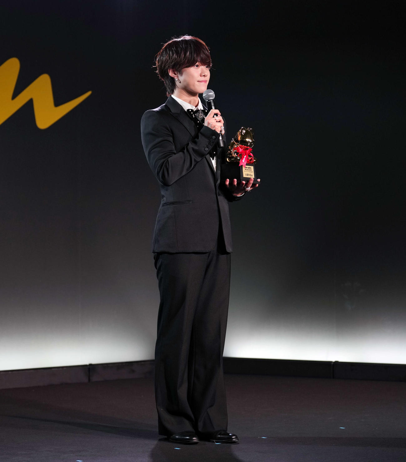 「anan AWARD 2025」スーパーアイドル部門を受賞したなにわ男子の大橋和也（撮影・小島史椰）
