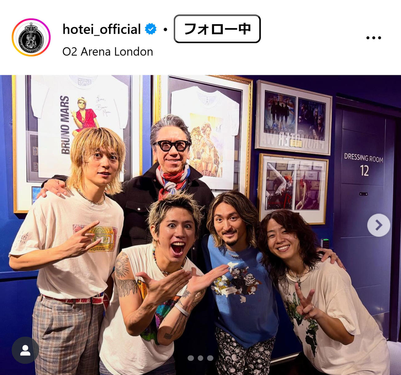 布袋寅泰のインスタグラムから