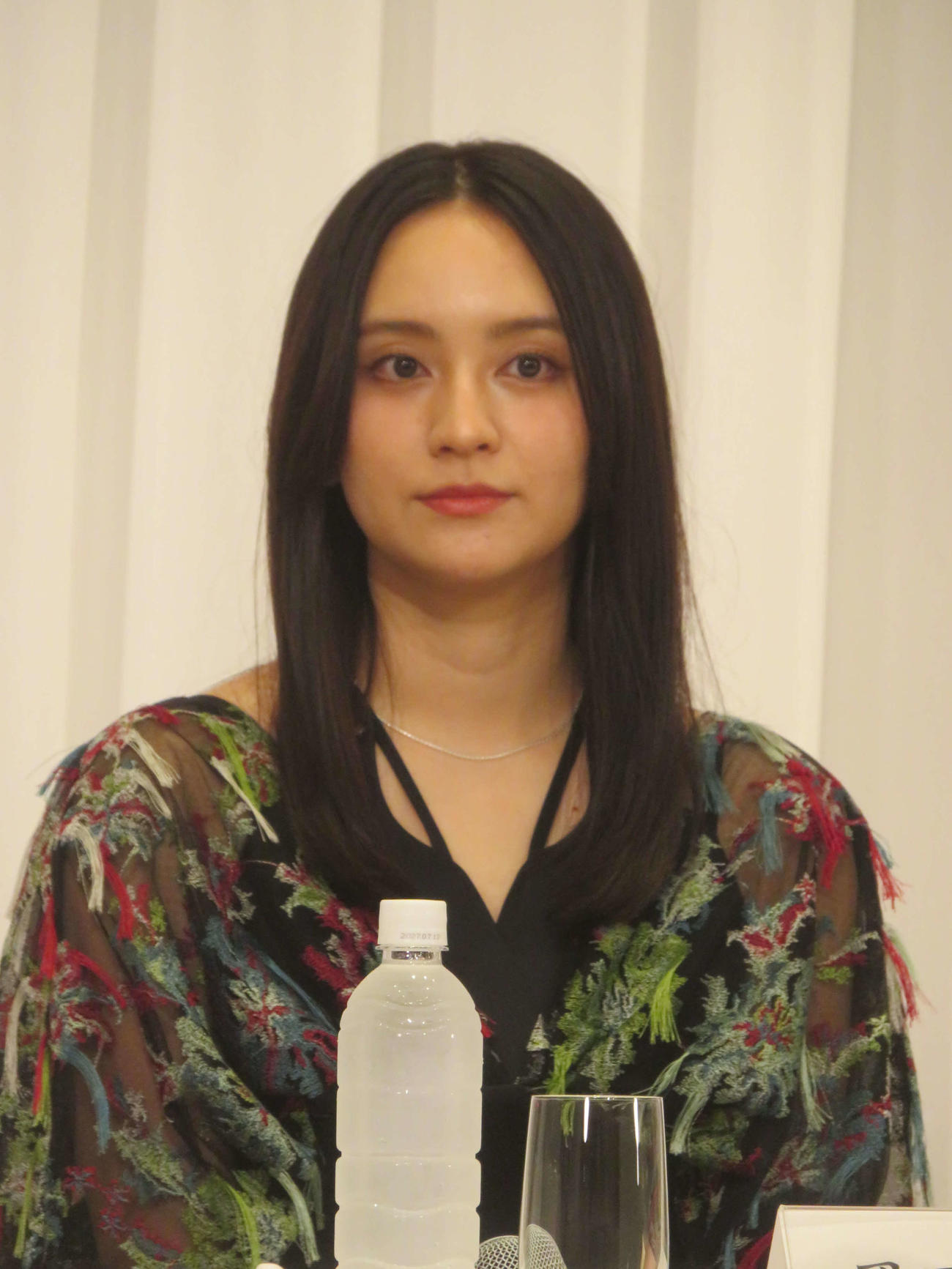 舞台「酔いどれ天使」製作発表会に出席した岡田結実（撮影・川田和博）