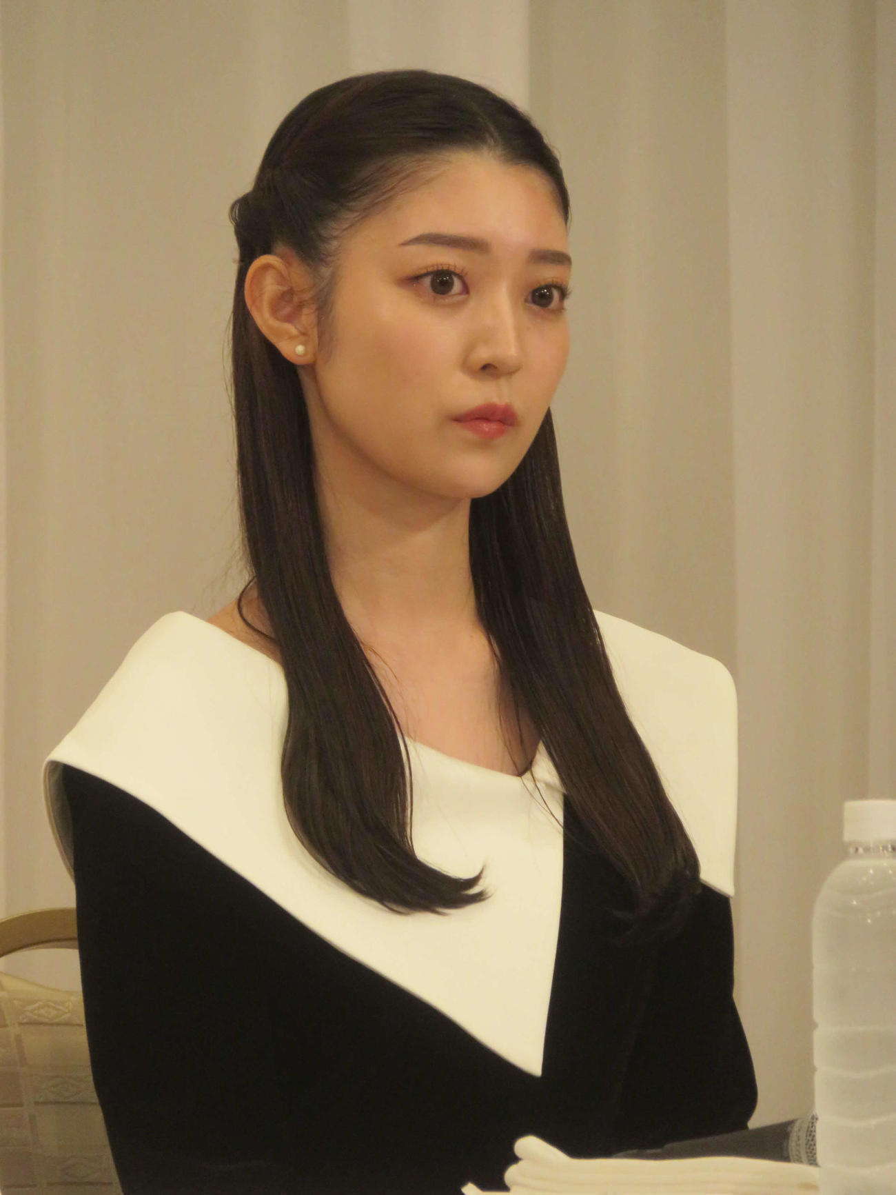 舞台「酔いどれ天使」製作発表会に出席した阪口珠美（撮影・川田和博）