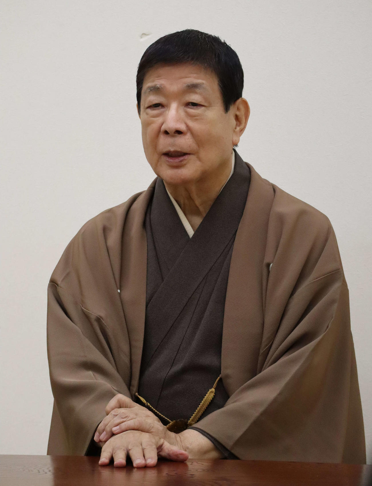 文化功労者に選ばれたことについて語る柳家さん喬