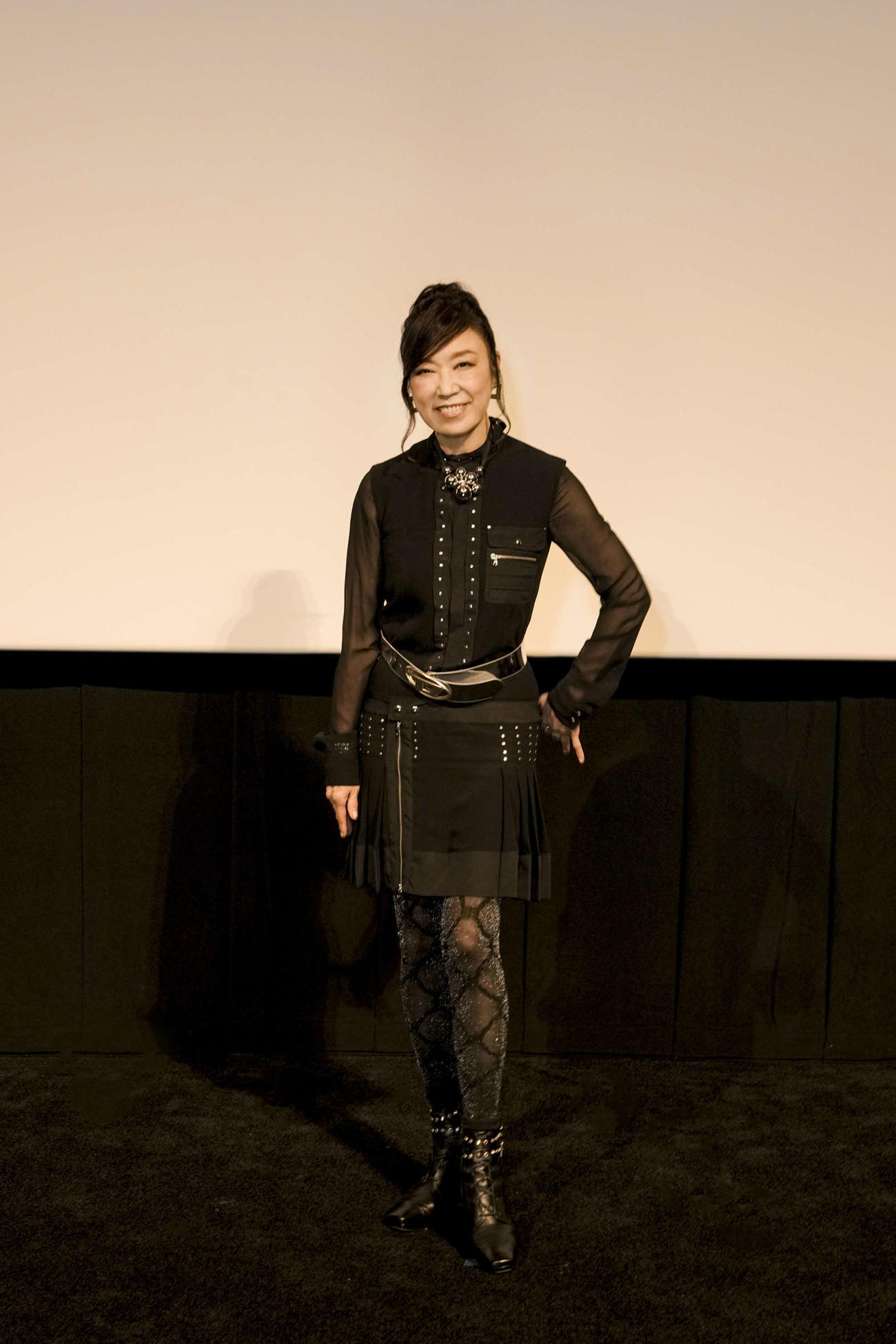 40枚目アルバム「Wormhole／Yumi AraI」世界最速先行試聴会に出席した松任谷由実（撮影・上飯坂一）