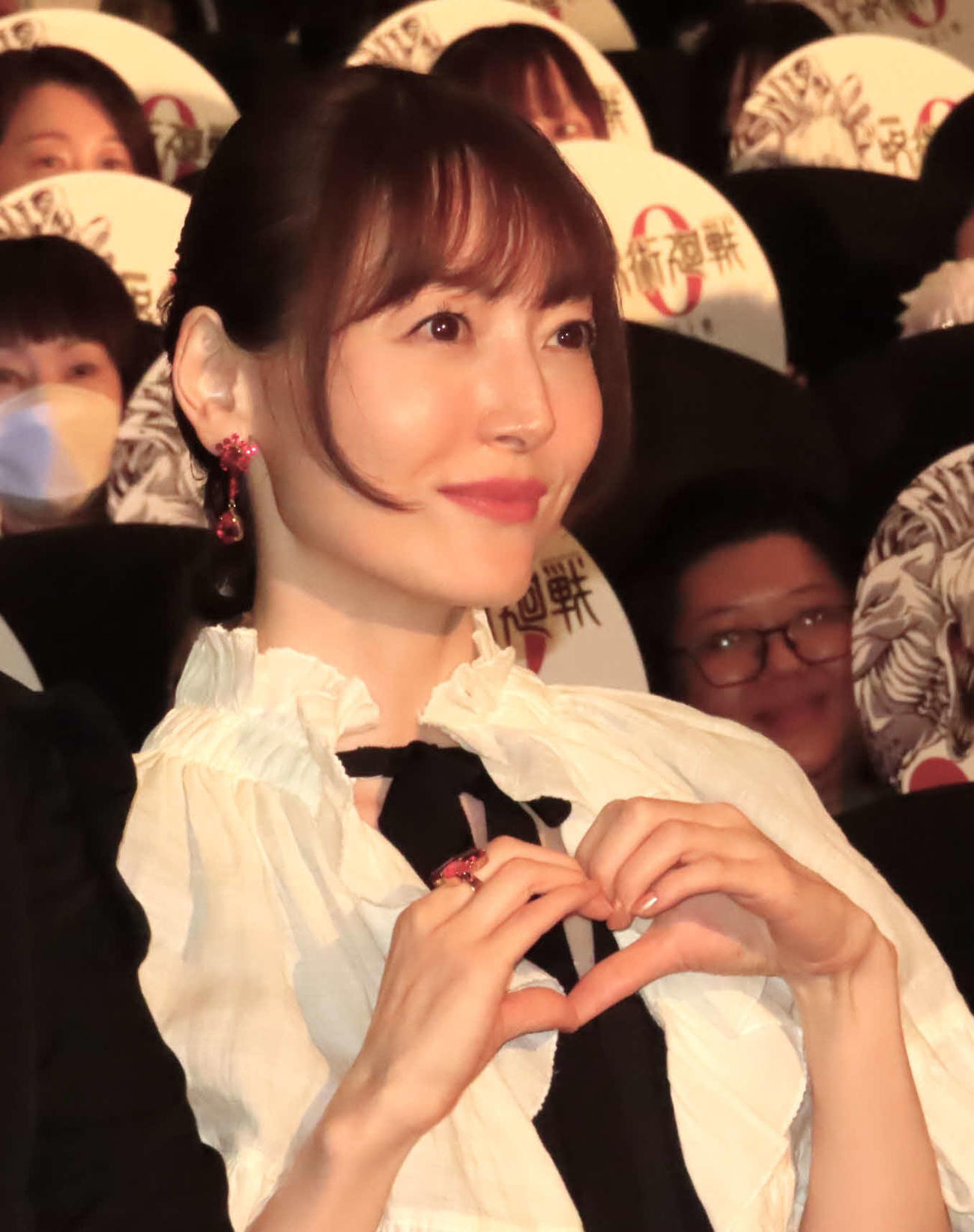 「劇場版　呪術廻戦（じゅじゅつかいせん）0」復活上映初日舞台あいさつに登壇した花澤香菜