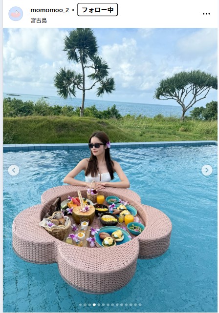 新山桃子のインスタグラムから