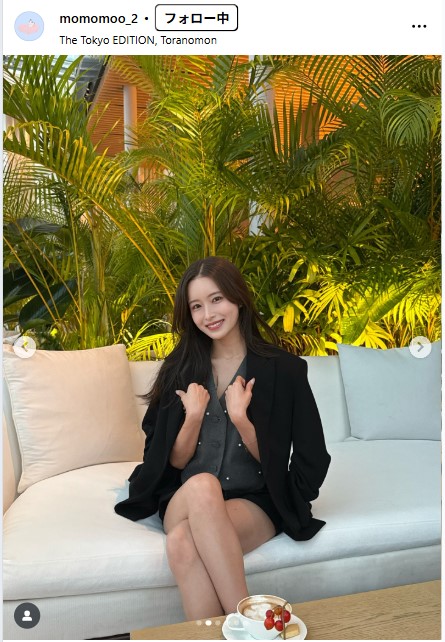 新山桃子のインスタグラムから