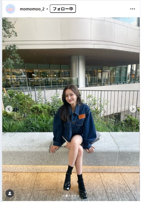 新山桃子のインスタグラムから