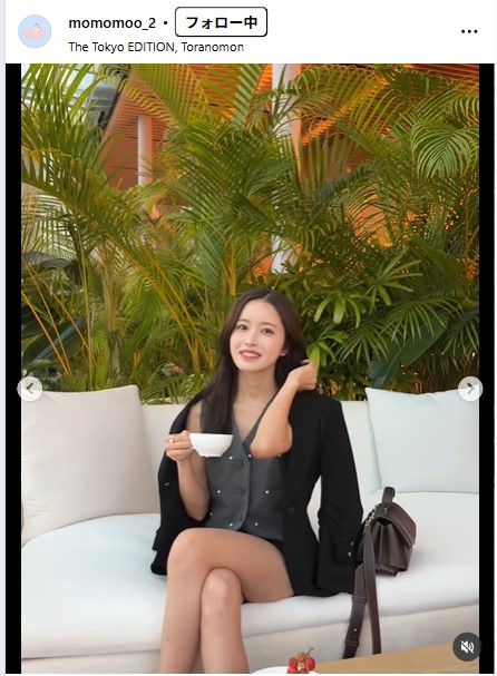 新山桃子のインスタグラムから