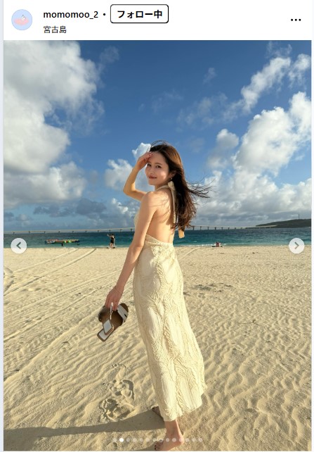 新山桃子のインスタグラムから