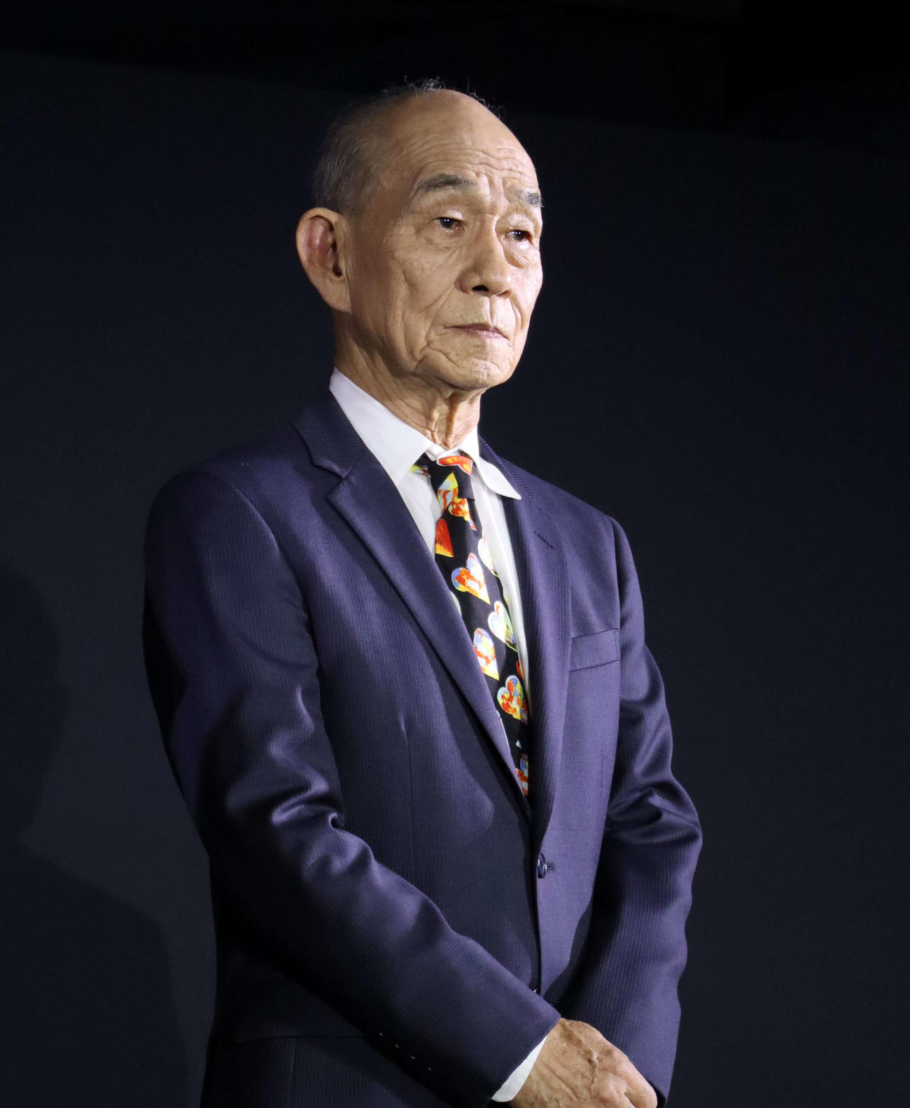映画「港のひかり」の「ジャパンプレミアin輪島～能登に元気を～」に出席した笹野高史