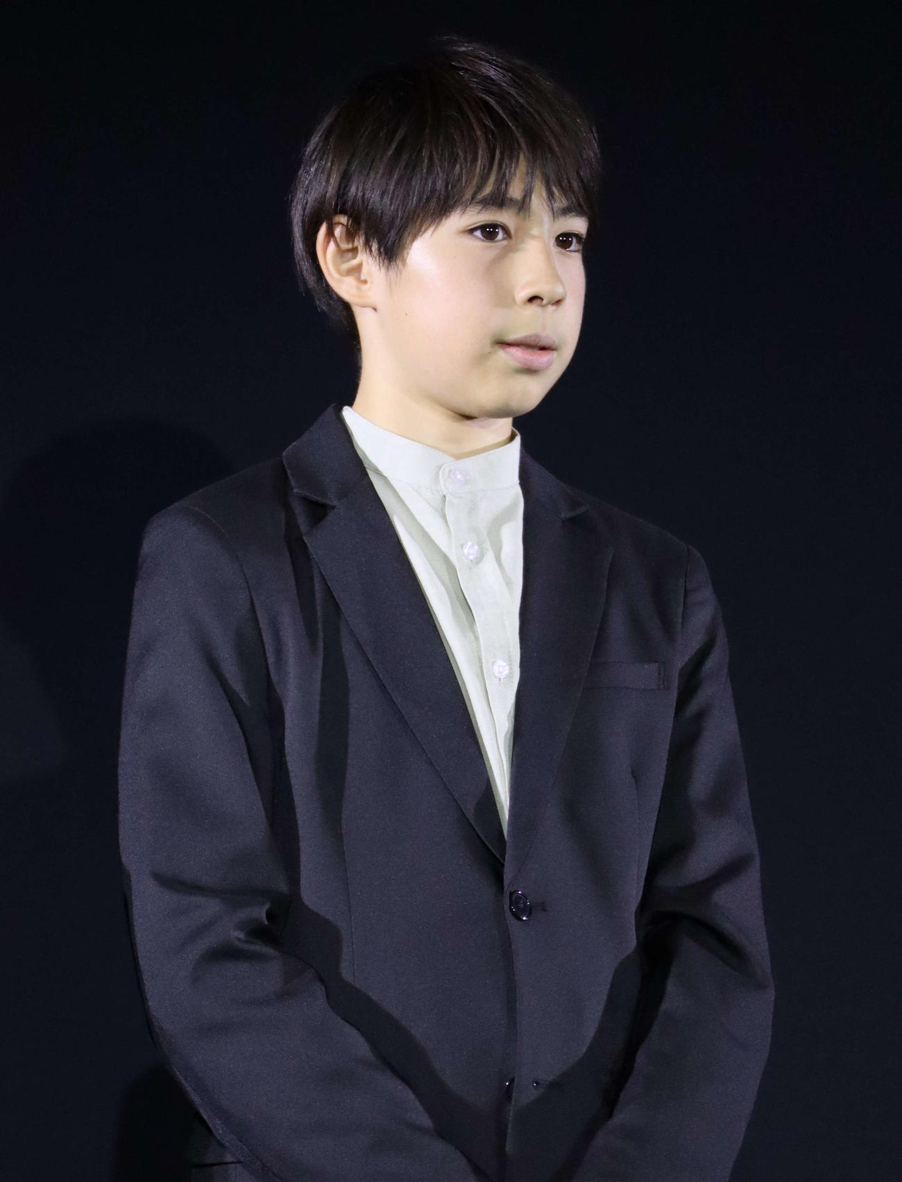 映画「港のひかり」の「ジャパンプレミアin輪島～能登に元気を～」に出席した尾上眞秀