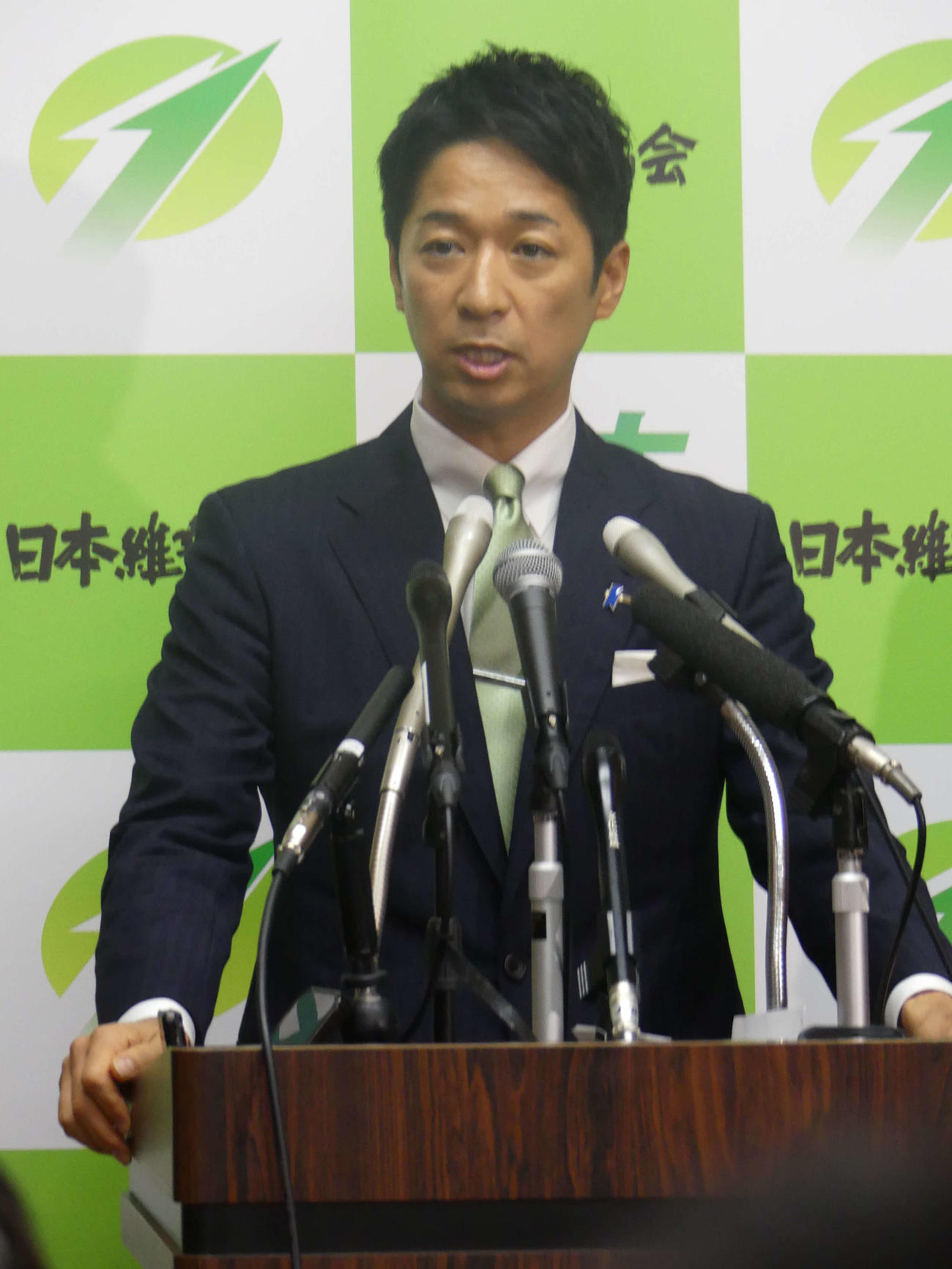 日本維新の会の藤田文武共同代表（2025年10月16日撮影）