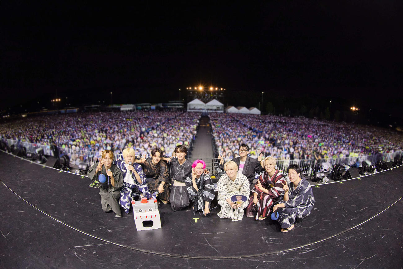 5周年特別イベント「JO1 5th Anniversary　～祭り～」を行ったJO1（（C）LAPONE ENTERTAINMENT）