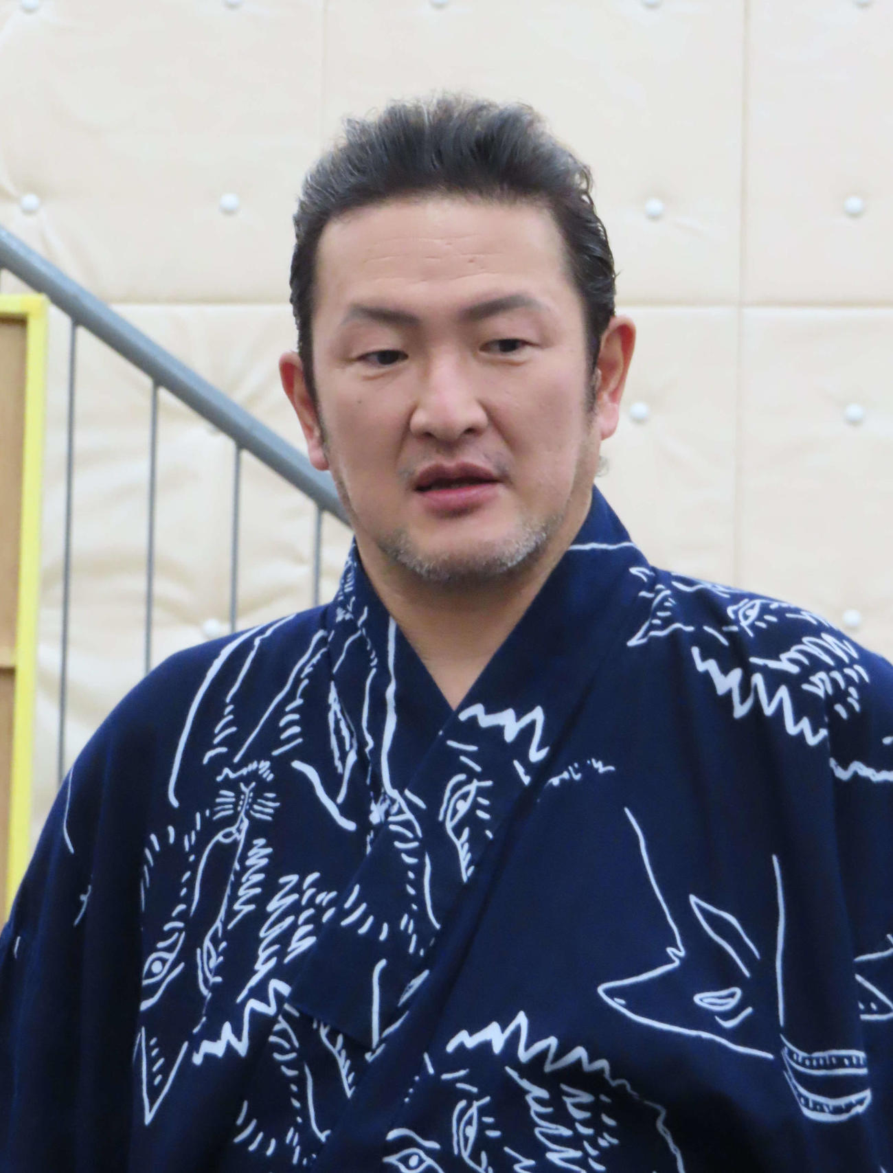三谷かぶき「歌舞伎絶対続魂(ショウ・マスト・ゴー・オン)　幕を閉めるな」の囲み取材会に出席した中村獅童