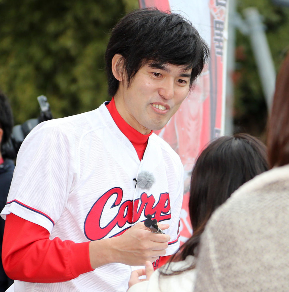 有吉に「広島の大巨人」の１人とされたザ・ギースの尾関高文（2016年2月）
