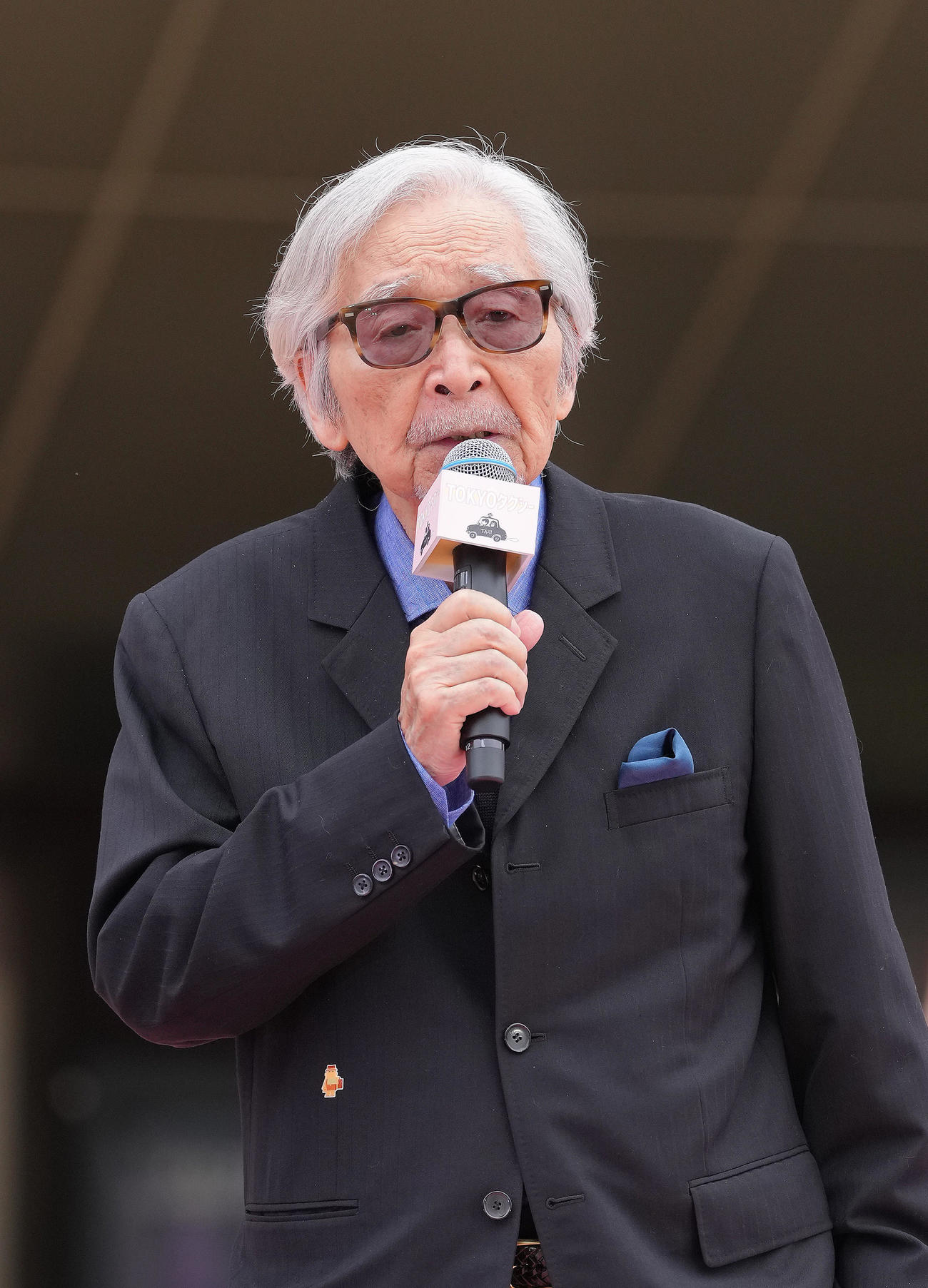 タクシーセレモニーであいさつする山田洋次監督（撮影・足立雅史）