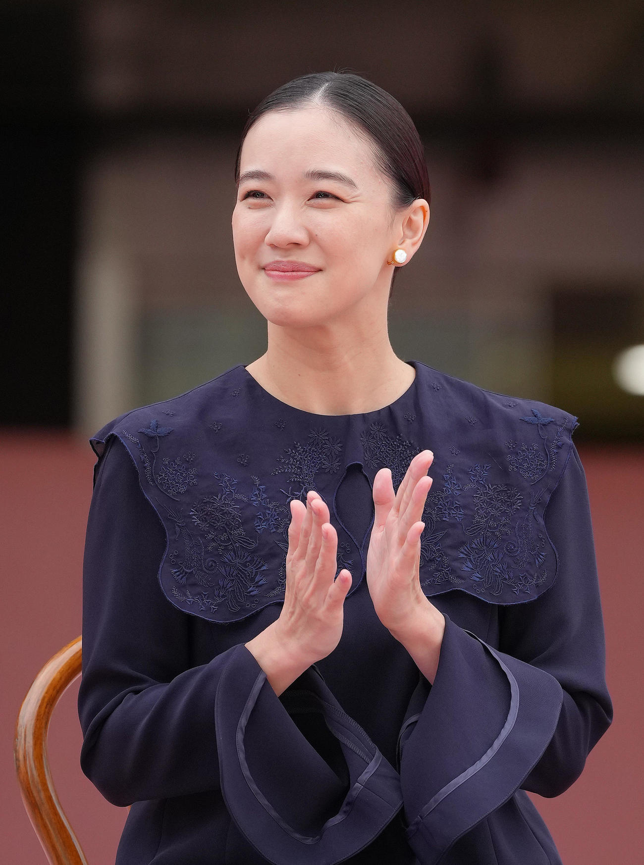 タクシーセレモニーに登壇した蒼井優（撮影・足立雅史）